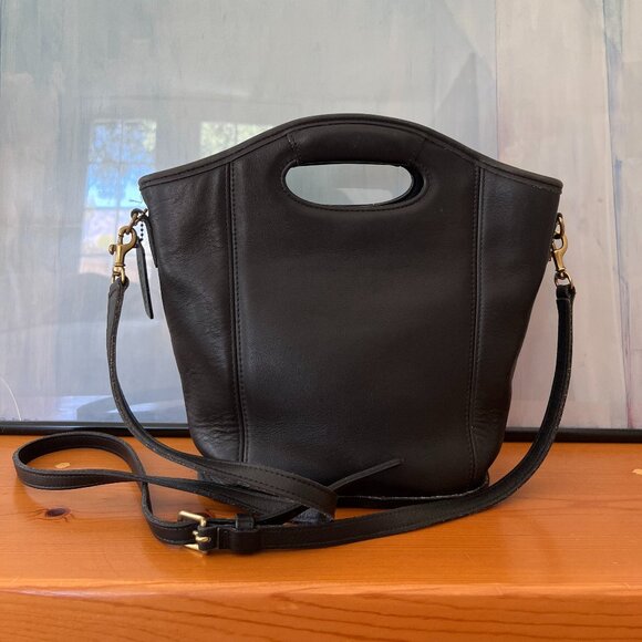 Vintage Black Coach Mini Shopper Bag - Picture 1 of 4